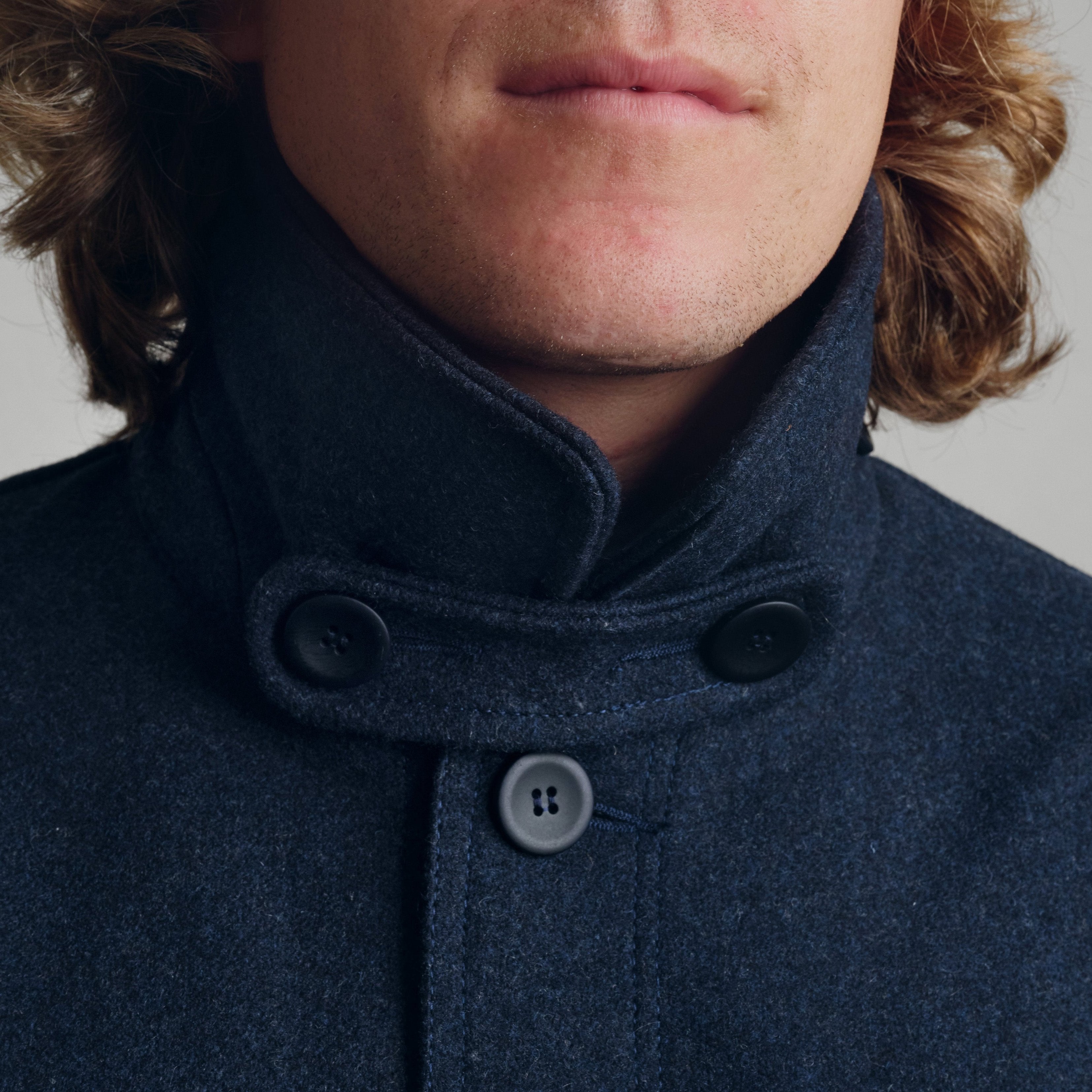 Highwind Felted Wool Jacket - Navy