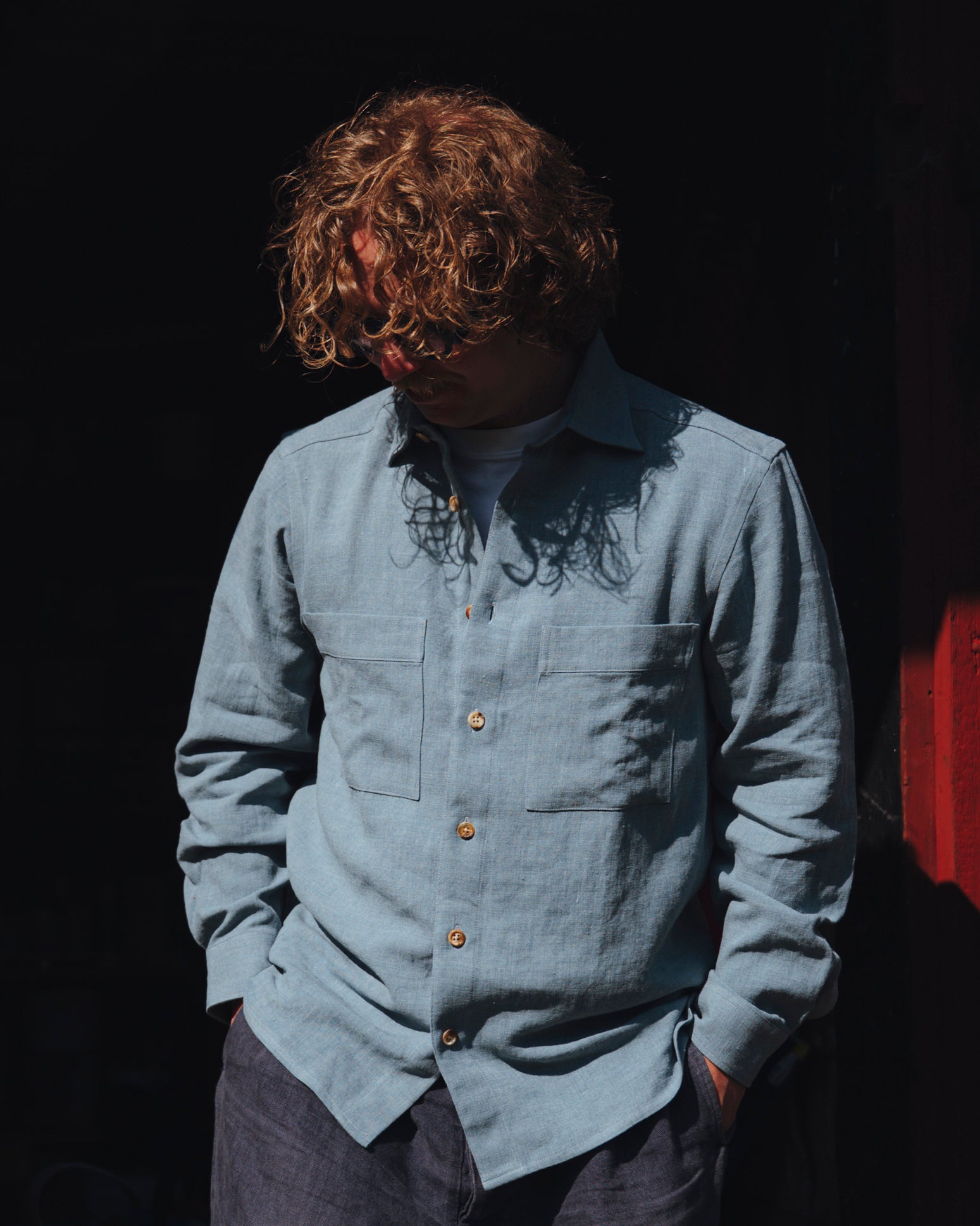 The Drifter Shirt - Mist Blue