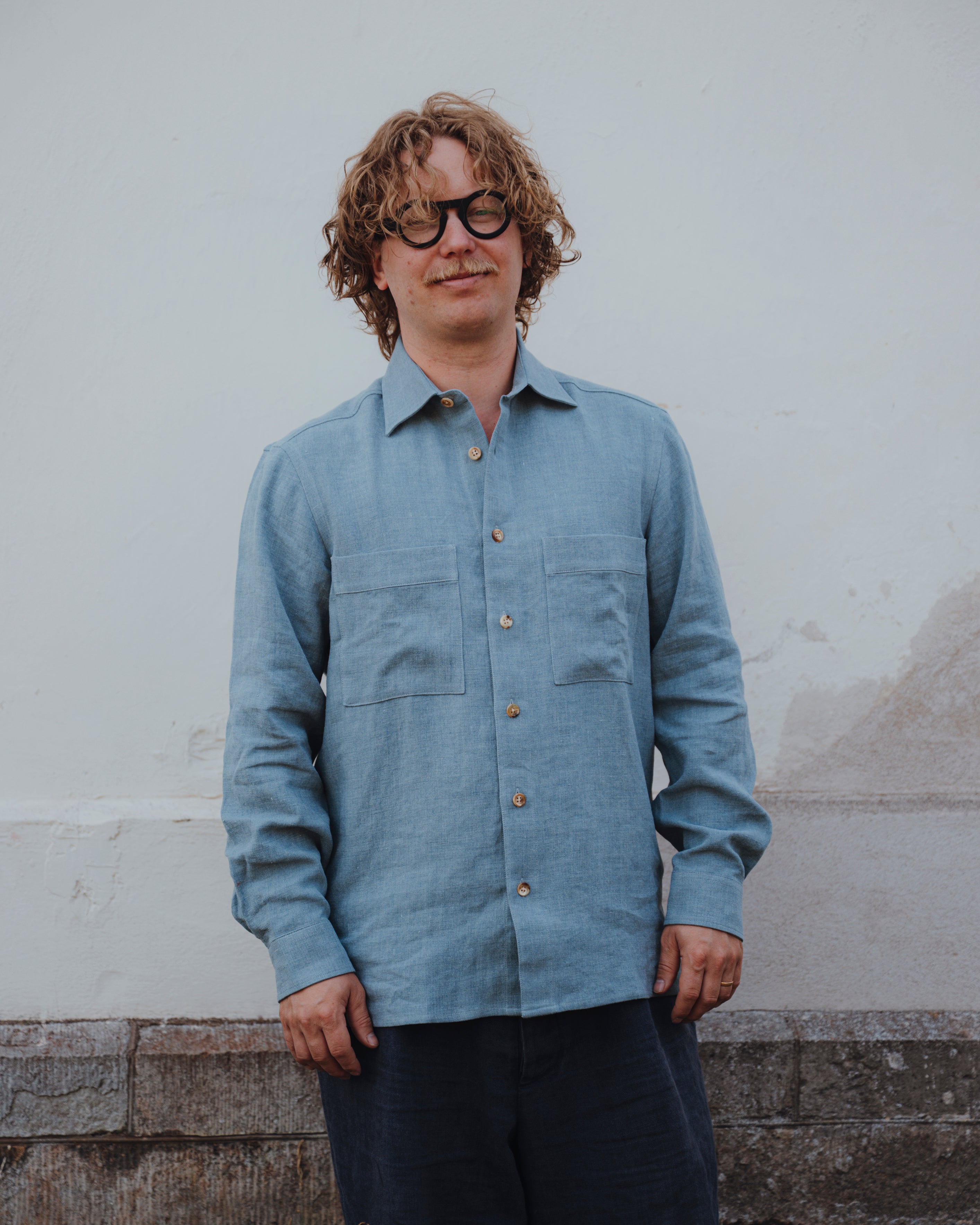 The Drifter Shirt - Mist Blue