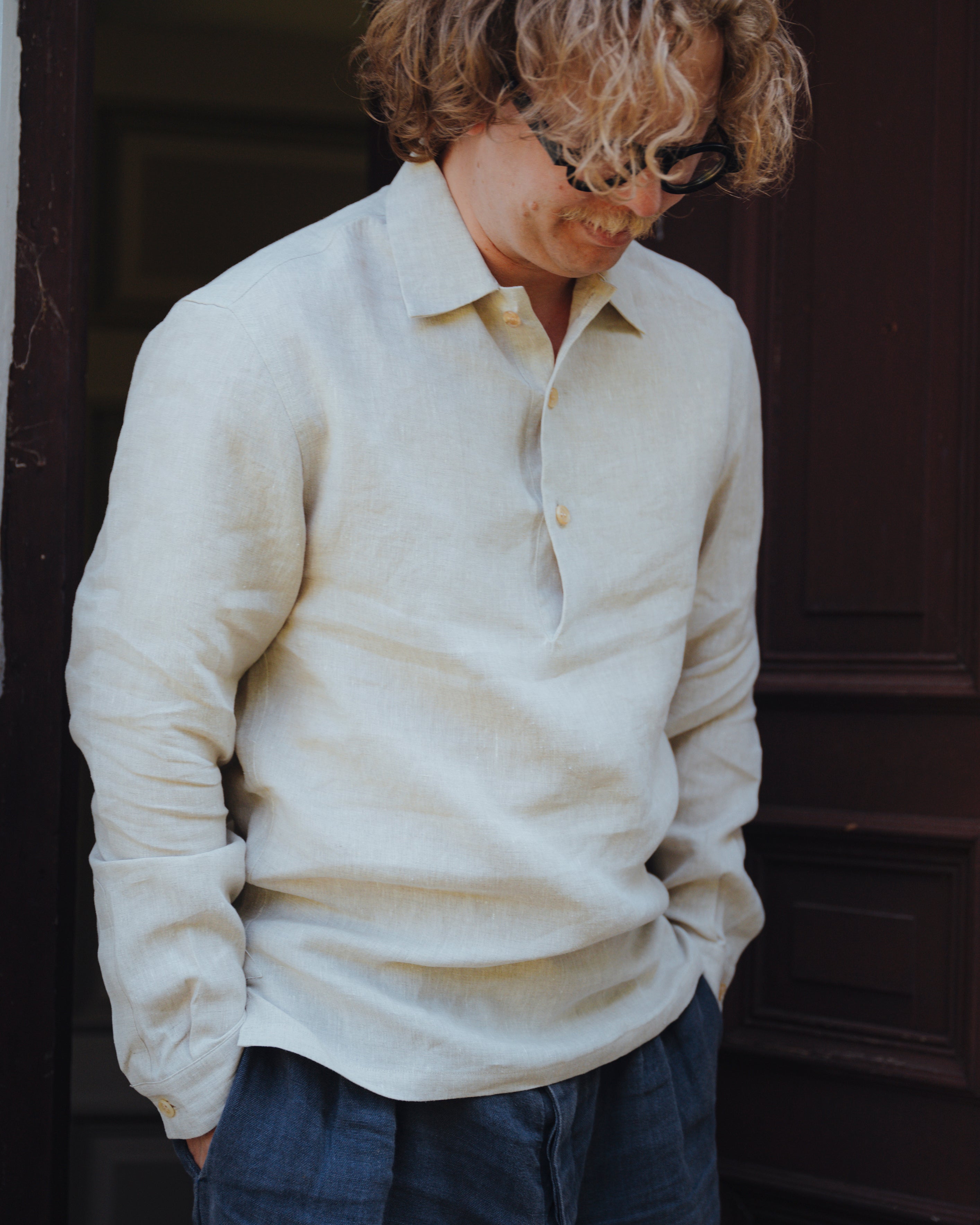 FiveNine Linen Shirt Sand