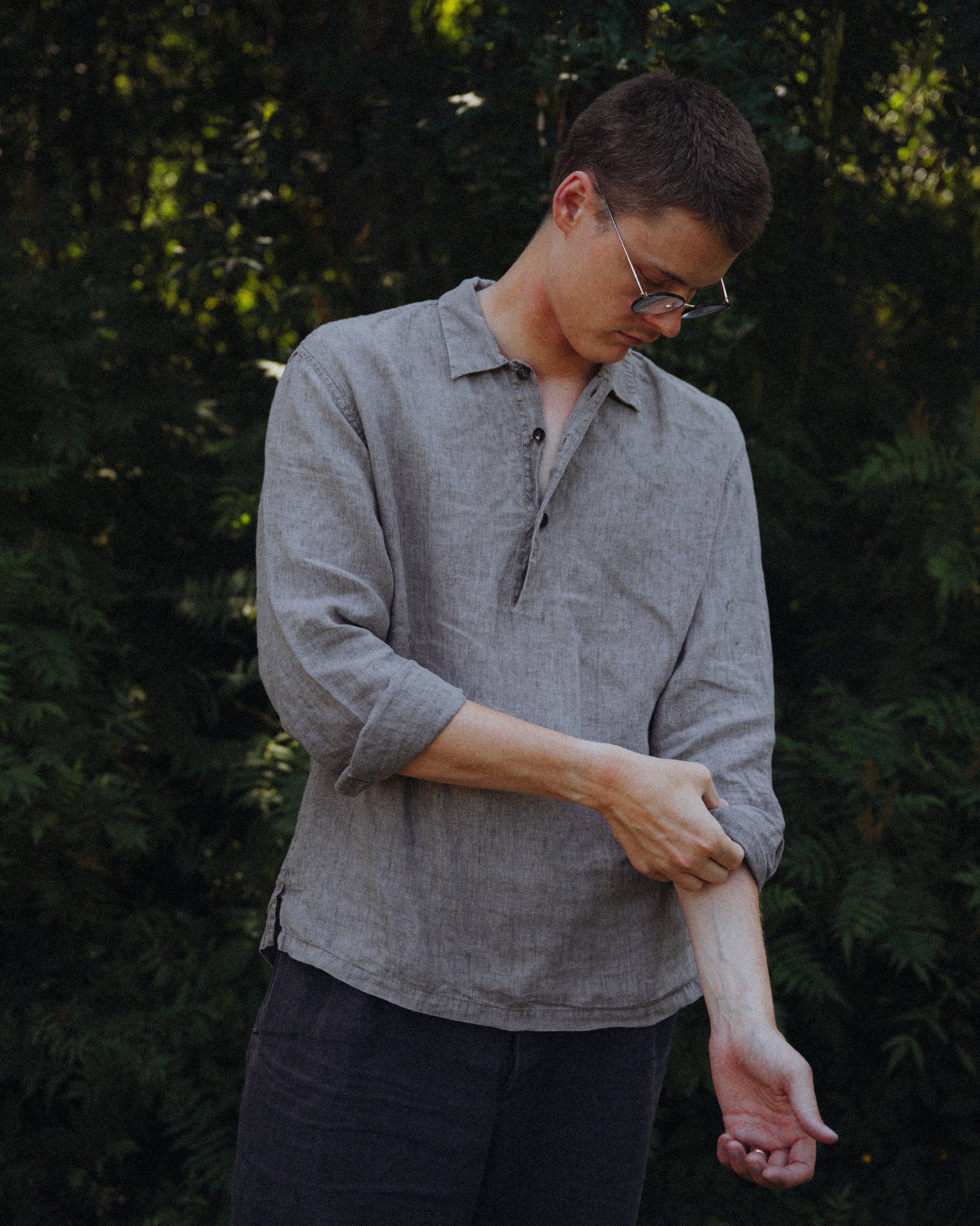 FiveNine Linen Shirt Brownstone