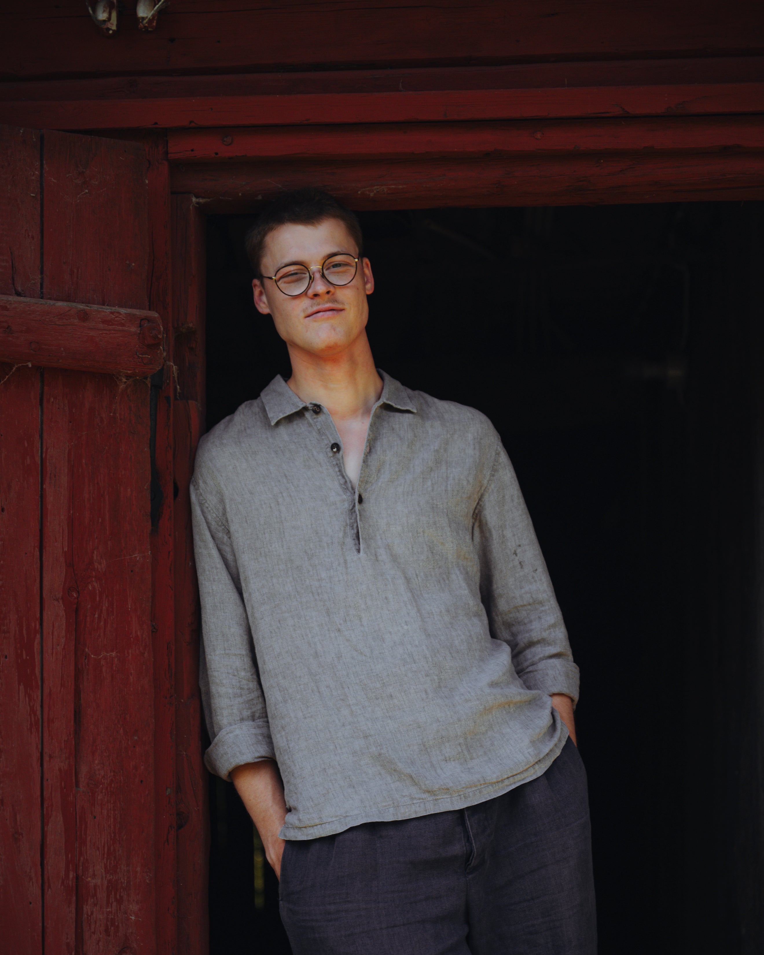 FiveNine Linen Shirt Brownstone