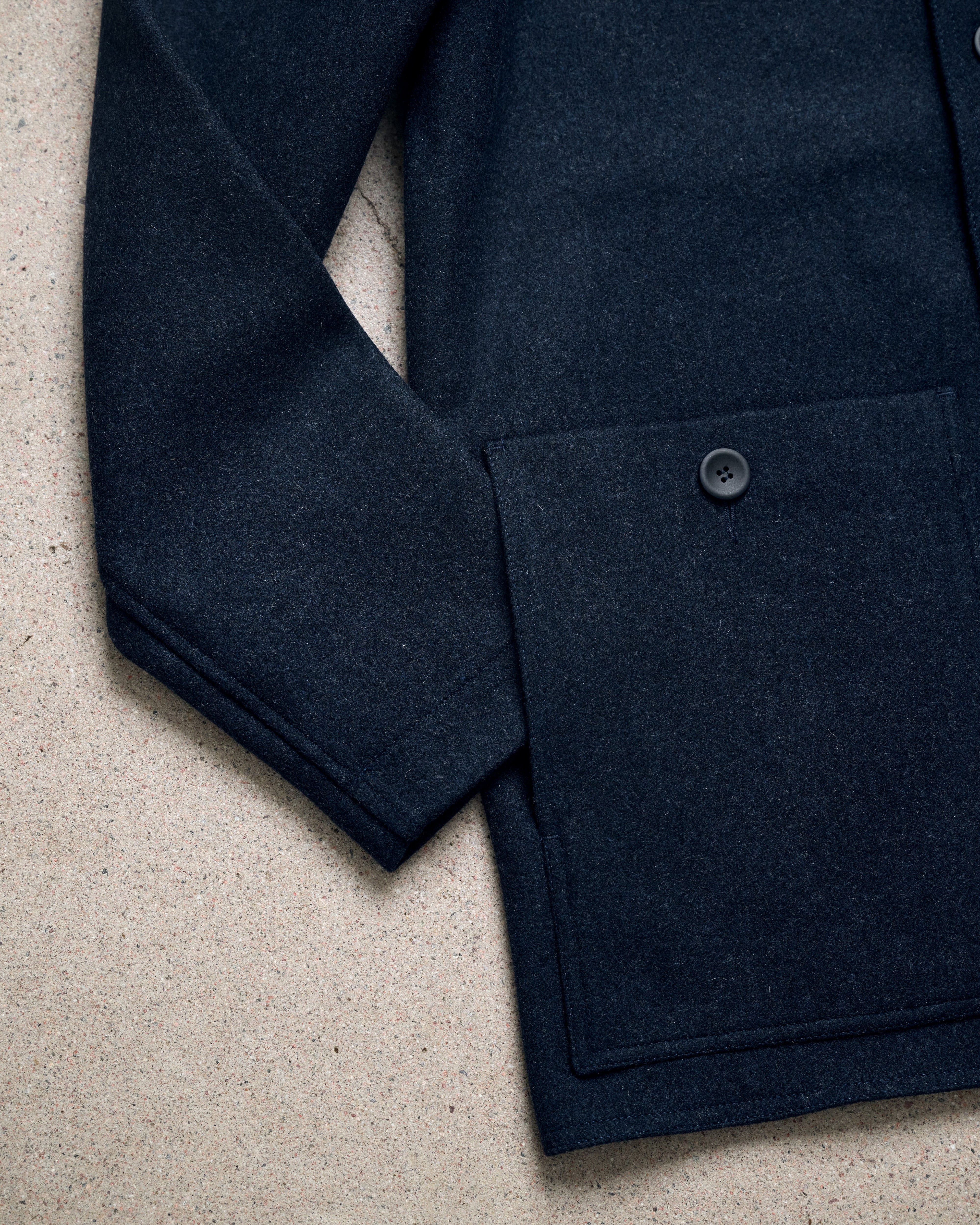 Highwind Felted Wool Jacket - Navy