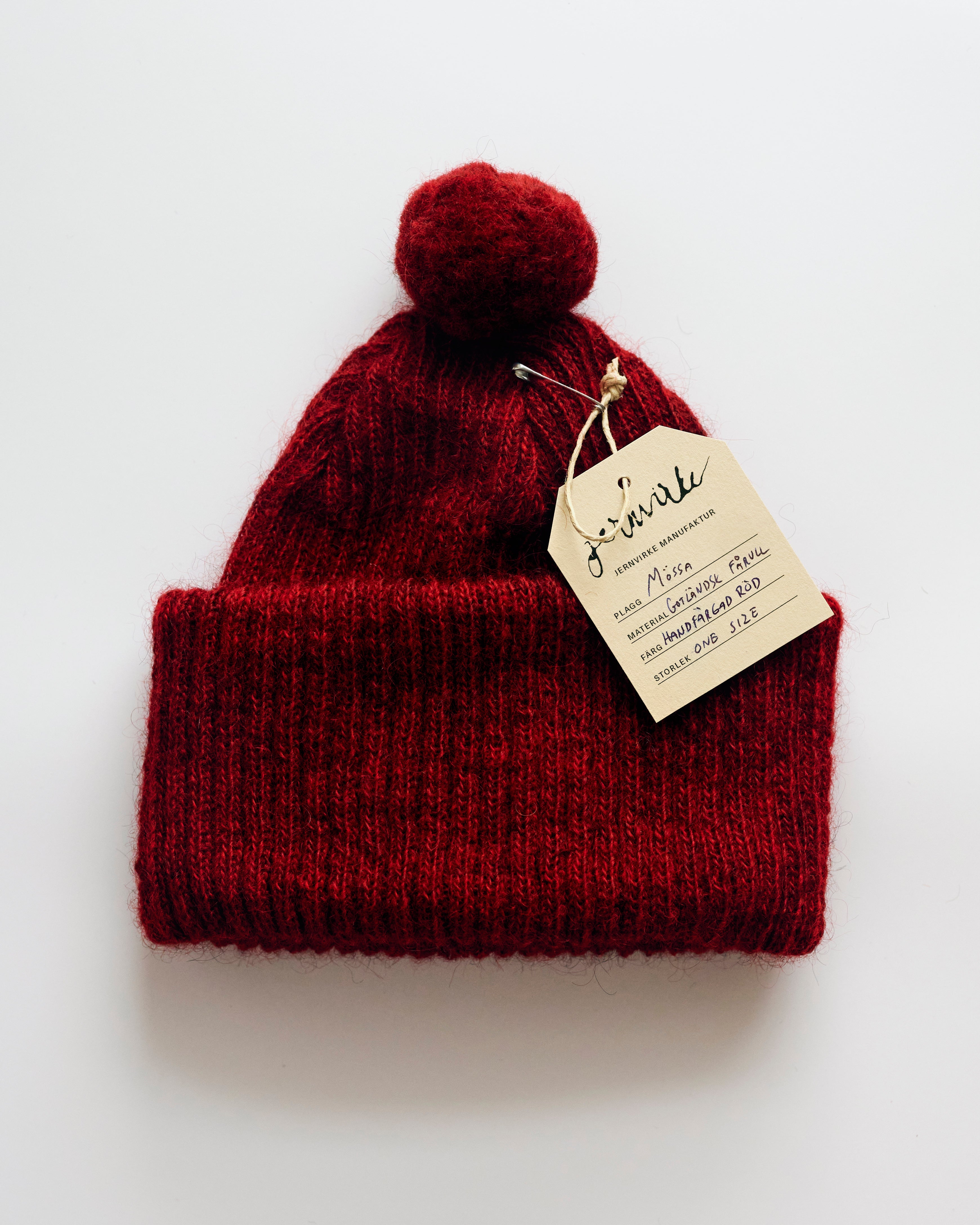 Rich Red / One size / 100% Wool